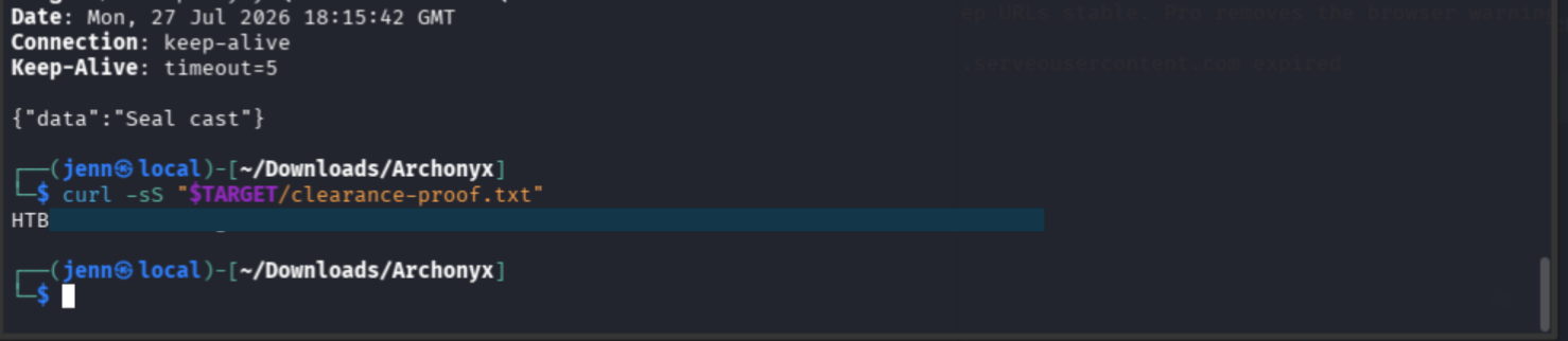 Redacted proof of completion
